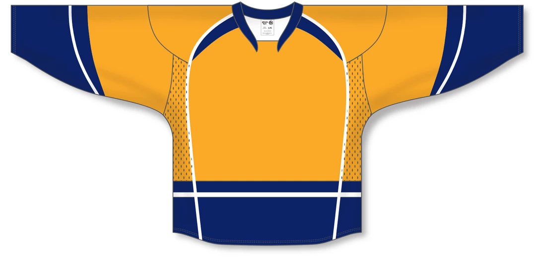 Athletic (AK) Knit Athletic Knit (AK) H550DY-NAS873D 2013 Youth Nashville Predators Gold Hockey Jersey 5 Athletic (AK) Knit Athletic Knit (AK) H550DY-NAS873D 2013 Youth Nashville Predators Gold Hockey Jersey