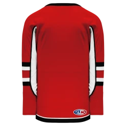 Athletic (AK) Knit Athletic Knit (AK) H550DA-OTT935D 2009 Adult Ottawa Senators Third Red Hockey Jersey