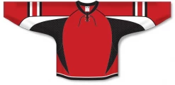 Athletic (AK) Knit Athletic Knit (AK) H550DY-OTT935D 2009 Youth Ottawa Senators Third Red Hockey Jersey