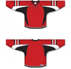 Athletic (AK) Knit Athletic Knit (AK) H550DY-OTT935D 2009 Youth Ottawa Senators Third Red Hockey Jersey