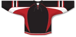 Athletic (AK) Knit Athletic Knit (AK) H550DY-OTT936D 2009 Youth Ottawa Senators Third Black Hockey Jersey