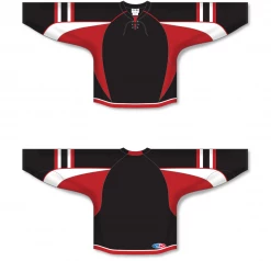 Athletic (AK) Knit Athletic Knit (AK) H550DA-OTT936D 2009 Adult Ottawa Senators Third Black Hockey Jersey