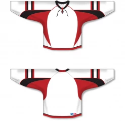 Athletic (AK) Knit Athletic Knit (AK) H550DA-OTT937D 2009 Adult Ottawa Senators Third White Hockey Jersey