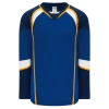Athletic (AK) Knit Athletic Knit (AK) H550DA-STL846D 2011 Adult St. Louis Blues Royal Blue Hockey Jersey