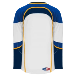 Athletic (AK) Knit Athletic Knit (AK) H550DA-STL847D 2011 Adult St. Louis Blues White Hockey Jersey