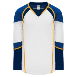 Athletic (AK) Knit Athletic Knit (AK) H550DA-STL847D 2011 Adult St. Louis Blues White Hockey Jersey