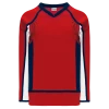 Athletic (AK) Knit Athletic Knit (AK) H550DA-WAS806D 2008 Adult Washington Capitals Red Hockey Jersey