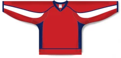 Athletic (AK) Knit Athletic Knit (AK) H550DY-WAS806D 2008 Youth Washington Capitals Red Hockey Jersey