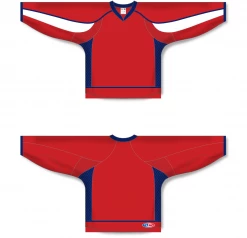 Athletic (AK) Knit Athletic Knit (AK) H550DA-WAS806D 2008 Adult Washington Capitals Red Hockey Jersey
