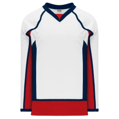 Athletic (AK) Knit Athletic Knit (AK) H550DA-WAS807D 2008 Adult Washington Capitals White Hockey Jersey