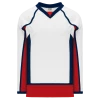 Athletic (AK) Knit Athletic Knit (AK) H550DY-WAS807D 2008 Youth Washington Capitals White Hockey Jersey