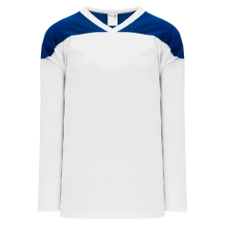 Athletic (AK) Knit Athletic Knit (AK) H6100Y-207 Youth White/Royal Blue League Hockey Jersey
