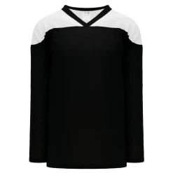 Athletic (AK) Knit Athletic Knit (AK) H6100A-221 Adult Black/White League Hockey Jersey