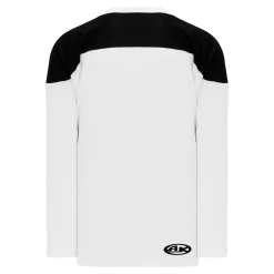 Athletic (AK) Knit Athletic Knit (AK) H6100A-222 Adult White/Black League Hockey Jersey