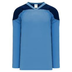 Athletic (AK) Knit Athletic Knit (AK) H6100A-232 Adult Sky Blue/Navy League Hockey Jersey