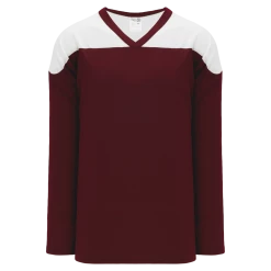 Athletic (AK) Knit Athletic Knit (AK) H6100A-233 Adult Maroon/White League Hockey Jersey