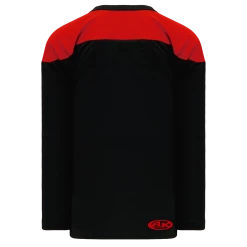 Athletic (AK) Knit Athletic Knit (AK) H6100Y-249 Youth Black/Red League Hockey Jersey