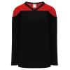 Athletic (AK) Knit Athletic Knit (AK) H6100Y-249 Youth Black/Red League Hockey Jersey