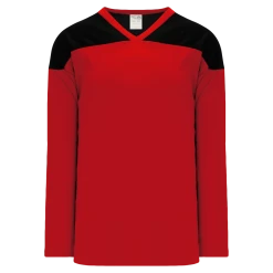 Athletic (AK) Knit Athletic Knit (AK) H6100Y-264 Youth Red/Black League Hockey Jersey