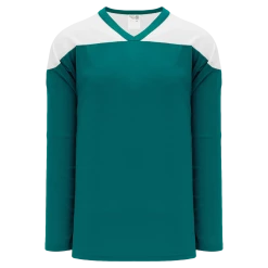 Athletic (AK) Knit Athletic Knit (AK) H6100Y-288 Youth Pacific Teal/White League Hockey Jersey