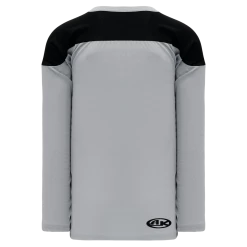 Athletic (AK) Knit Athletic Knit (AK) H6100A-822 Adult Grey/Black League Hockey Jersey