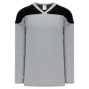 Athletic (AK) Knit Athletic Knit (AK) H6100A-822 Adult Grey/Black League Hockey Jersey