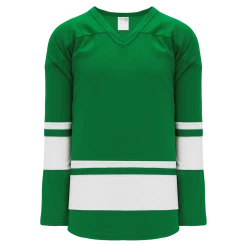 Athletic (AK) Knit Athletic Knit (AK) H6400A-210 Adult Kelly Green/White League Hockey Jersey