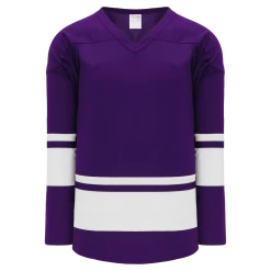 Athletic (AK) Knit Athletic Knit (AK) H6400A-220 Adult Purple/White League Hockey Jersey
