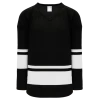 Athletic (AK) Knit Athletic Knit (AK) H6400A-221 Adult Black/White League Hockey Jersey