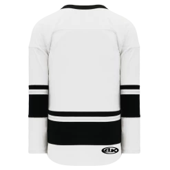 Athletic (AK) Knit Athletic Knit (AK) H6400A-222 Adult White/Black League Hockey Jersey