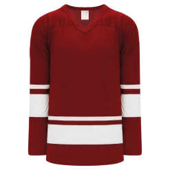 Athletic (AK) Knit Athletic Knit (AK) H6400A-250 Adult AV Red/White League Hockey Jersey