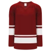 Athletic (AK) Knit Athletic Knit (AK) H6400Y-250 Youth AV Red/White League Hockey Jersey
