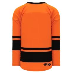Athletic (AK) Knit Athletic Knit (AK) H6400A-263 Adult Orange/Black League Hockey Jersey