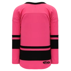Athletic (AK) Knit Athletic Knit (AK) H6400A-276 Adult Pink/Black League Hockey Jersey