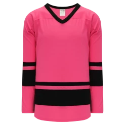 Athletic (AK) Knit Athletic Knit (AK) H6400A-276 Adult Pink/Black League Hockey Jersey