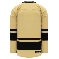Athletic (AK) Knit Athletic Knit (AK) H6400A-282 Adult Vegas Gold/Black League Hockey Jersey