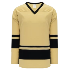 Athletic (AK) Knit Athletic Knit (AK) H6400A-282 Adult Vegas Gold/Black League Hockey Jersey