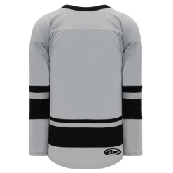 Athletic (AK) Knit Athletic Knit (AK) H6400A-822 Adult Grey/Black League Hockey Jersey