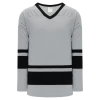 Athletic (AK) Knit Athletic Knit (AK) H6400Y-822 Youth Grey/Black League Hockey Jersey