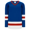Athletic (AK) Knit Athletic Knit (AK) H6500Y-333 Youth Royal Blue/White/Red League Hockey Jersey