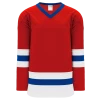 Athletic (AK) Knit Athletic Knit (AK) H6500A-344 Adult Red/White/Royal Blue League Hockey Jersey