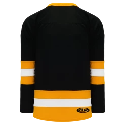 Athletic (AK) Knit Athletic Knit (AK) H6500Y-437 Youth Black/Gold/White League Hockey Jersey