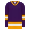 Athletic (AK) Knit Athletic Knit (AK) H6500A-441 Adult Purple/Gold/White League Hockey Jersey 2 Athletic (AK) Knit Athletic Knit (AK) H6500A-441 Adult Purple/Gold/White League Hockey Jersey