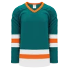 Athletic (AK) Knit Athletic Knit (AK) H6500Y-458 Youth Pacific Teal/White/Orange League Hockey Jersey
