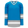 Athletic (AK) Knit Athletic Knit (AK) H6500A-459 Adult Pro Blue/Grey/White League Hockey Jersey
