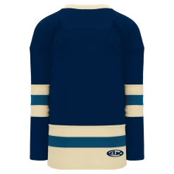Athletic (AK) Knit Athletic Knit (AK) H6500Y-464 Youth Navy/Sand/Capital Blue League Hockey Jersey