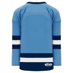 Athletic (AK) Knit Athletic Knit (AK) H6500Y-475 Youth Sky Blue/Navy/White League Hockey Jersey