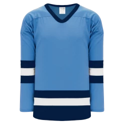 Athletic (AK) Knit Athletic Knit (AK) H6500Y-475 Youth Sky Blue/Navy/White League Hockey Jersey