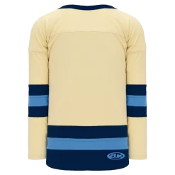 Athletic (AK) Knit Athletic Knit (AK) H6500A-545 Adult Sand/Navy/Sky Blue League Hockey Jersey