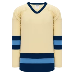 Athletic (AK) Knit Athletic Knit (AK) H6500Y-545 Youth Sand/Navy/Sky Blue League Hockey Jersey